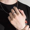 Gifts Hip Hop Rock Trendy Wood Crack Mens Ring Opening Adjustable Punk Rings