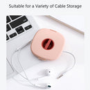 Line Earphone Cable Winder Box Phone Holder Cord Storage Case Cable Organizer