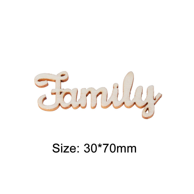 Wedding Tree Crafts Home Decor DIY Wooden Letters Decorations Family Word