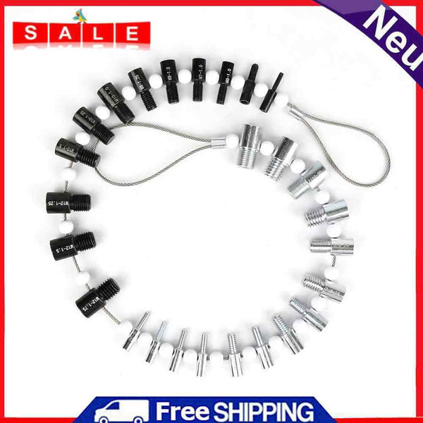 Bolt Nut Screw Threader 26 Male/Female Size Meter Measuring