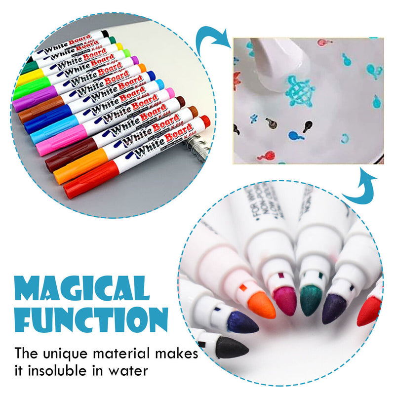 Magical Water Painting Pen Doodle Drawing Pens Whiteboard Marker Floating Pen