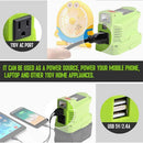 Adapter Power Supply Inverter Dual USB Converter For Ryobi 18V Li-ion Battery