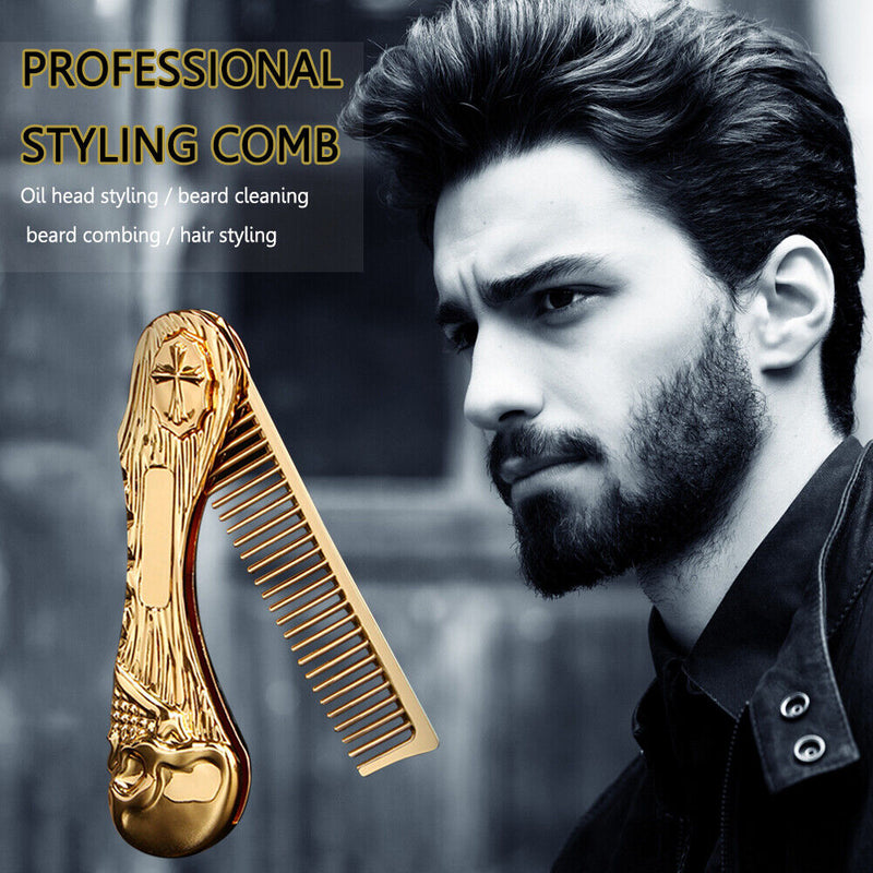 Multifunctional Barber Comb Portable Durable Beard Cleaning Comb Men Accessories