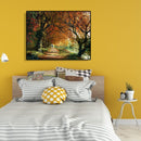 Painting By Numbers DIY River Tree Hand Painted Canvas Oil Art Picture Craft Kit