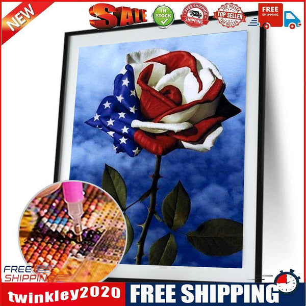 Rose 5D Diamond Painting Embroidery DIY Cross Stitch Craft Needlework Decor