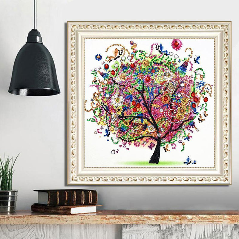 5D DIY Tree Special Shaped Diamond Painting Cross Stitch Mosaic Craft Kits