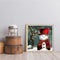 Canvas Painted Oil Paint By Numbers Snowman Red Hat DIY Bedroom Wall Arts Newly