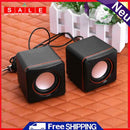 USB 2.0 Notebook Desktop Portable Mini Audio Speakers Subwoofer for Laptop