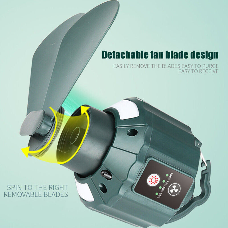 Multifunctional USB Ceiling Fan Lights Wireless Cooler with Remote