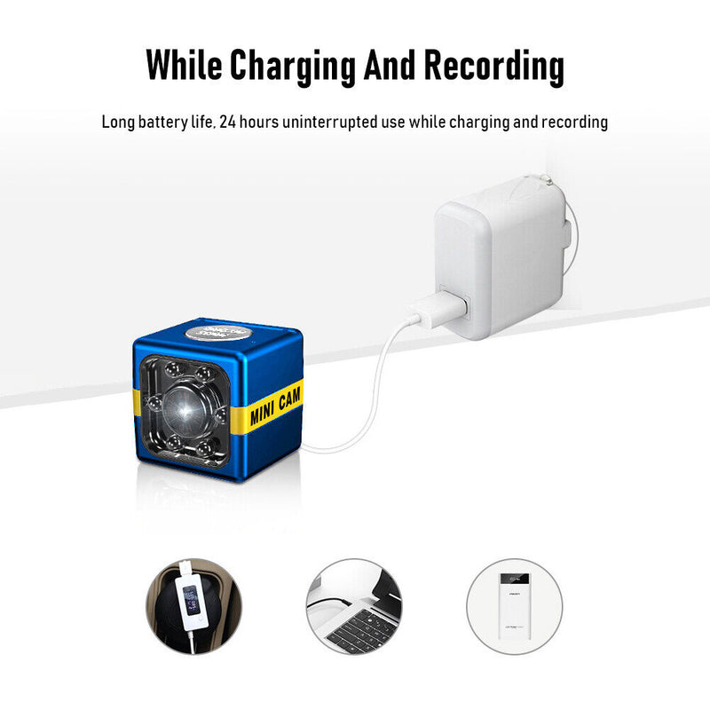 FX01 Mini Camera 1080P Full HD Nanny Cam Motion Detection DVR DV (Blue) Newly