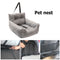 Dog Safe Car Seat Anti Slip Travel Puppy Pet Carriers Kennel Bed Bag Grey