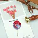 DIY Oval Rose Sealing Wax Stamp Wedding Custom Invitations Metal Head Decor