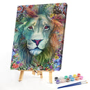 Handmade DIY Hand Painted Paint By Numbers Oil Canvas Pictures Lion Kit Art