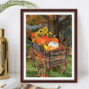 DIY Sunflower Pumpkin Picture Full Round Diamond Painting Kit Rhinestone Draw
