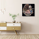 Eagle and Flag Frameless Oil Paint by Numbers Kit DIY on Canvas Picture Art