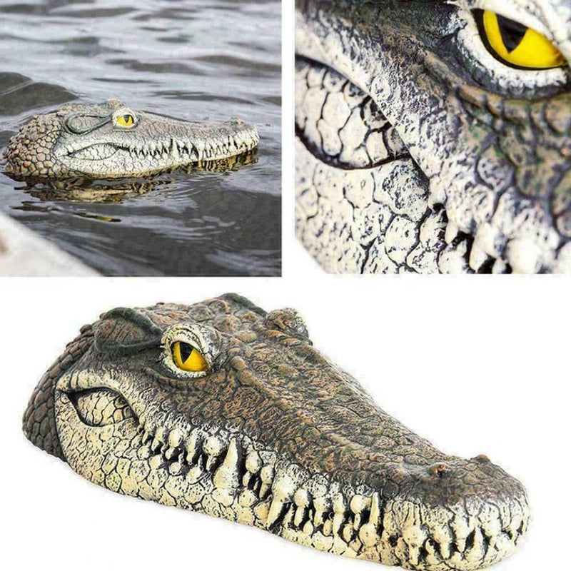 Artificial Crocodile Alligator Head Foam Floating Decoy Pond For Pool U8P7
