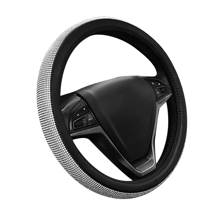 Bling Steering Wheel Cover - Rhinestone Car Wheel Protector with Crystal Diamond