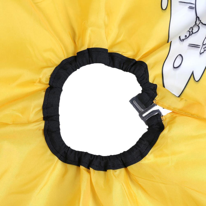 Cartoon Dog Kid Dressing Cape Salon Cover Barber Hair Cut Cloth(Yellow)