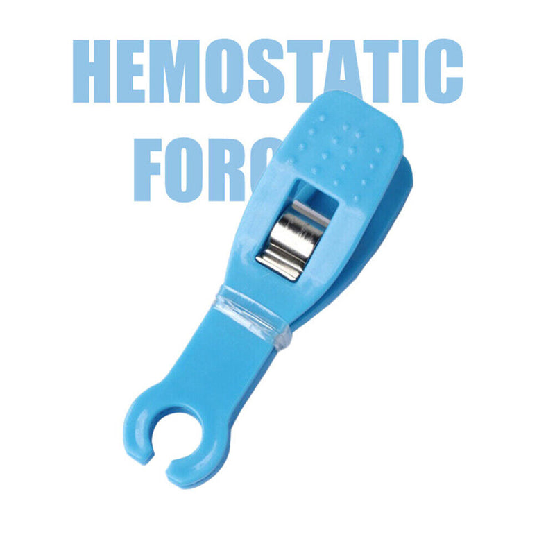 Blue Sterilized Piercing Clamps Body Piercing Forceps Clamp Piercing Tools Ki