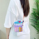 Silicone Push Bubble Pocket Money Wallet Autism Needs Boys Girls Birthday G