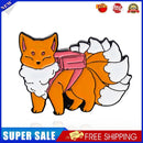 Nine Tail Fox Brooches Cartoon Animal Enamel Clothes Pin Jewelry (Style 2)