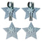 Christmas Stars Tableware Cutlery Holder Silverware Table Bags Decors Fork P8T4