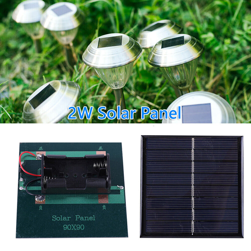 Solar Cell Polycrystalline Silicon for 2AA 1.2V Rechargeable Battery Chargi