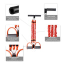 Pedal Resistance Band Set Break-Proof Strength Adjustable Pedal (Red) Newly