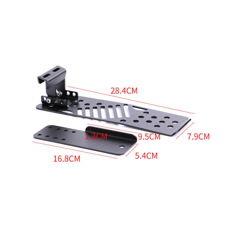 Metal Dead Pedal Left Side Foot Rest Kick Panel for 2018-21 Jeep Wrangler JL