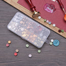 200pcs/box Retro Octagon Fire Painting Pills Sealing Wax Grain Beads (D)