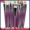 15Pcs Makup Brushes Tool Set Eyeshadow Eye Brush Kits?Purple Black?