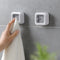 Punching-Free Towel Plug Holder Household Towel Rack (Transparent White) Newly
