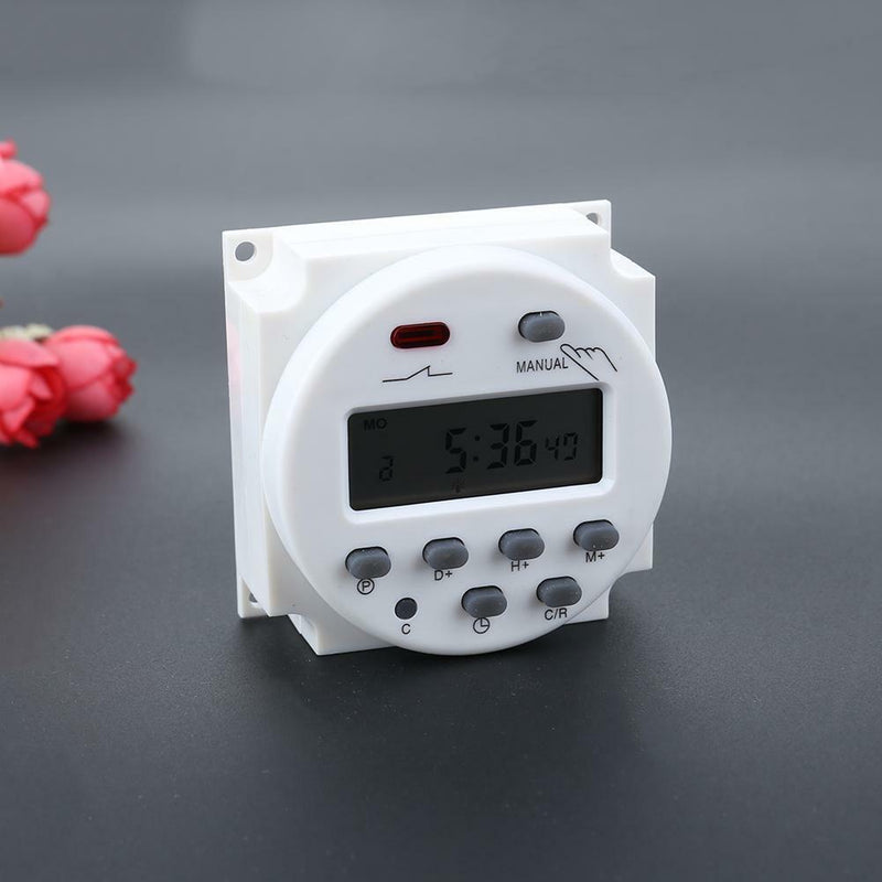 12V/220V Digital LCD Display Power Timer 7Days Programmable Time Relay Switch