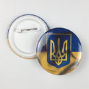 Ukraine Ukrainian Map Flag Symbol Round 12 Styles Clothes Pins(G)