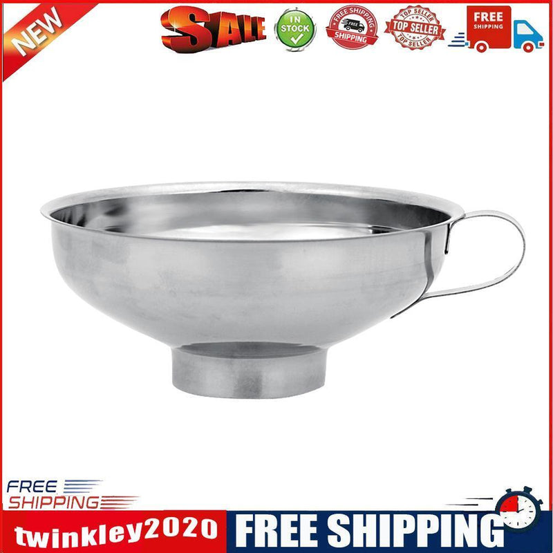 Stainless Steel Wide Mouth Funnel Kimchi Jam Filling Canning Hopper Filter
