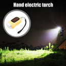 Hand Crank Solar Dynamo Torch Lamp Outdoor Emergency LED Flashlight (yellow