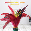 20cm Chinese Jianzi Hand Made Feather Shuttlecock Portable for Physical Exercise
