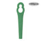 200pcs Plastic Cutter Blades for Grass Brushcutter Replacement Part (Green)