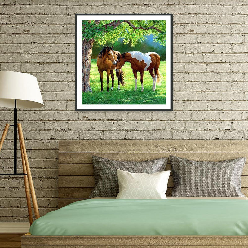 5D DIY Full Drill Diamond Painting Horse Cross Stitch Mosaic Craft Wall Arts Kit
