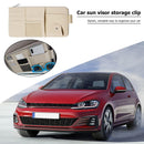 Automobile Car Sun Visor Organizer Storage Bag Hanging Card Holder (Beige) Newly