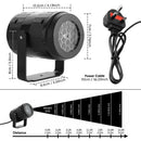 Outdoor Indoor LED Lamp Projection Lamp Party Decor Rotating Snowflake Light