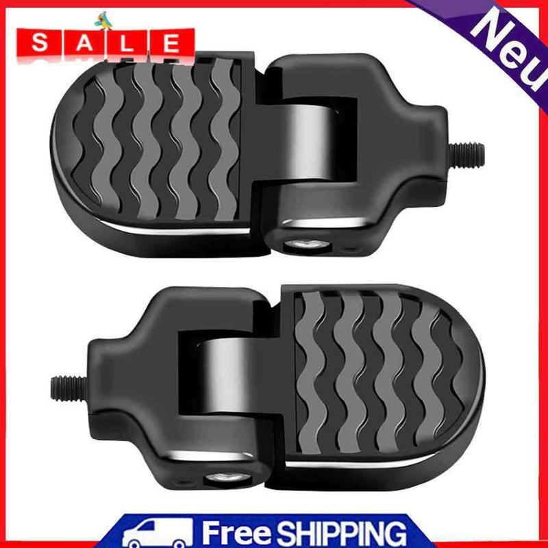 Aluminum Alloy Folding Footrest Pegs Bike Rear Pedals for Electric MTB Bicycle