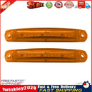 2pcs 9LED Truck Side Marker Light Tail Parking Turn Signal Lamp (Yellow) Newly