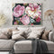 Peonies in Bloom Oil Paint By Numbers DIY Handpainted on Canvas Home Decora