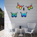 16.5cm Metal Wrought Iron Sculptures Butterfly Garden Wall Hang Butterfly Decor
