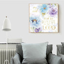 Ink Flower Oil Paint By Numbers Kit DIY Acrylic Painting on Canvas Frameless Set