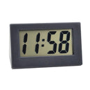 Mini LCD Digital Electronic Desktop Time Clocks Silent Desk Clocks (Black)