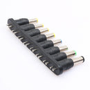 1Set 8Pcs Universal 2Pin Plug Charger Tip AC/DC Power Adapter for Notebook Newly