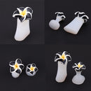 8pcs/set Silicone Toe Separator Salon Polish Manicure Pedicure Tool(Black)