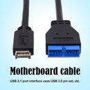 USB 3.1 Front Panel Header to USB 3.0 20Pin Extension Cable for ASUS Motherboard